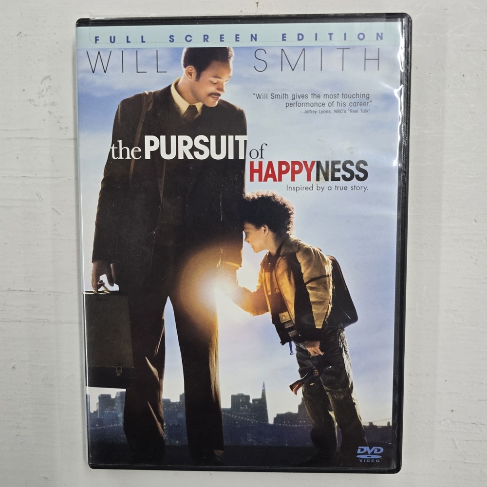 Will Smith The Pursuit of Happyness DVD 2006 Drama Full Screen Sony Pictures